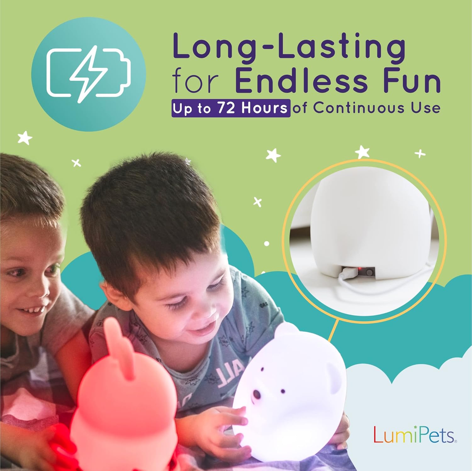Adorable Cat-Shaped Silicone Nursery Night Light