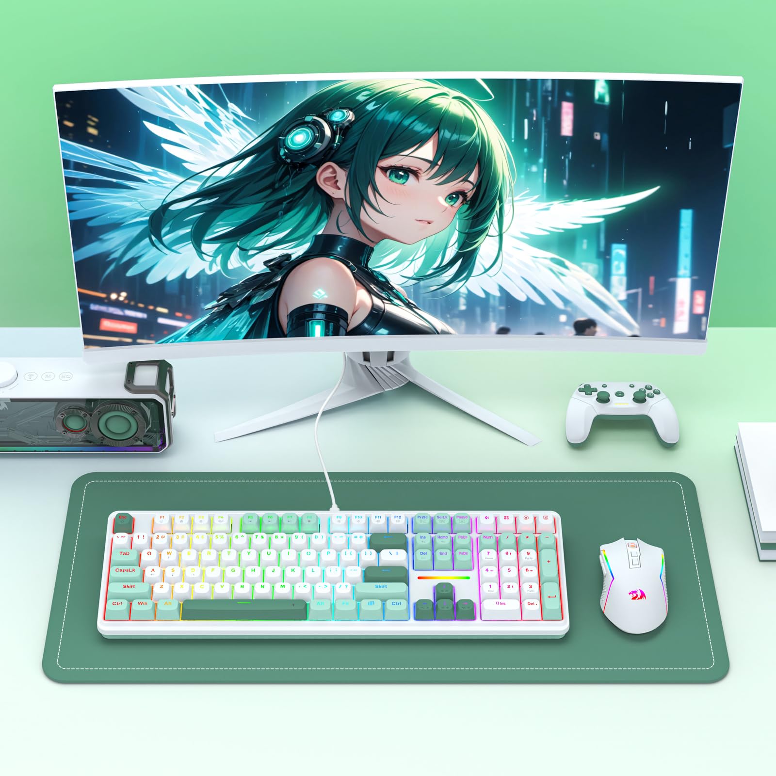 Redragon K745 HE Teclado Mecánico 8K Rapid Trigger Magnético Pom | Interruptor UltraMag 100% POM Estructura Flotante Patente Cableado Alta Precisión
