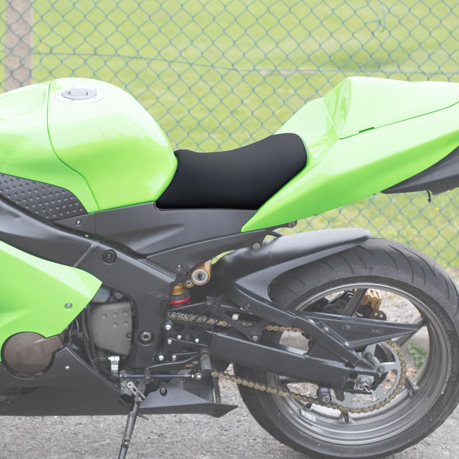 TCMT Black Front Driver Rider Seat Fit For Kawasaki Ninja ZX 6R ZX600 ZX636 2005-2006 Replace For 53066-0084-MA