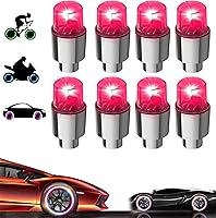 Vista 11 de 20 Pack de tapas de válvula de luz LED para neumáticos de coche, ruedas y conjuntos, luces de neumáticos de bicicleta, motocicleta, luz de válvula