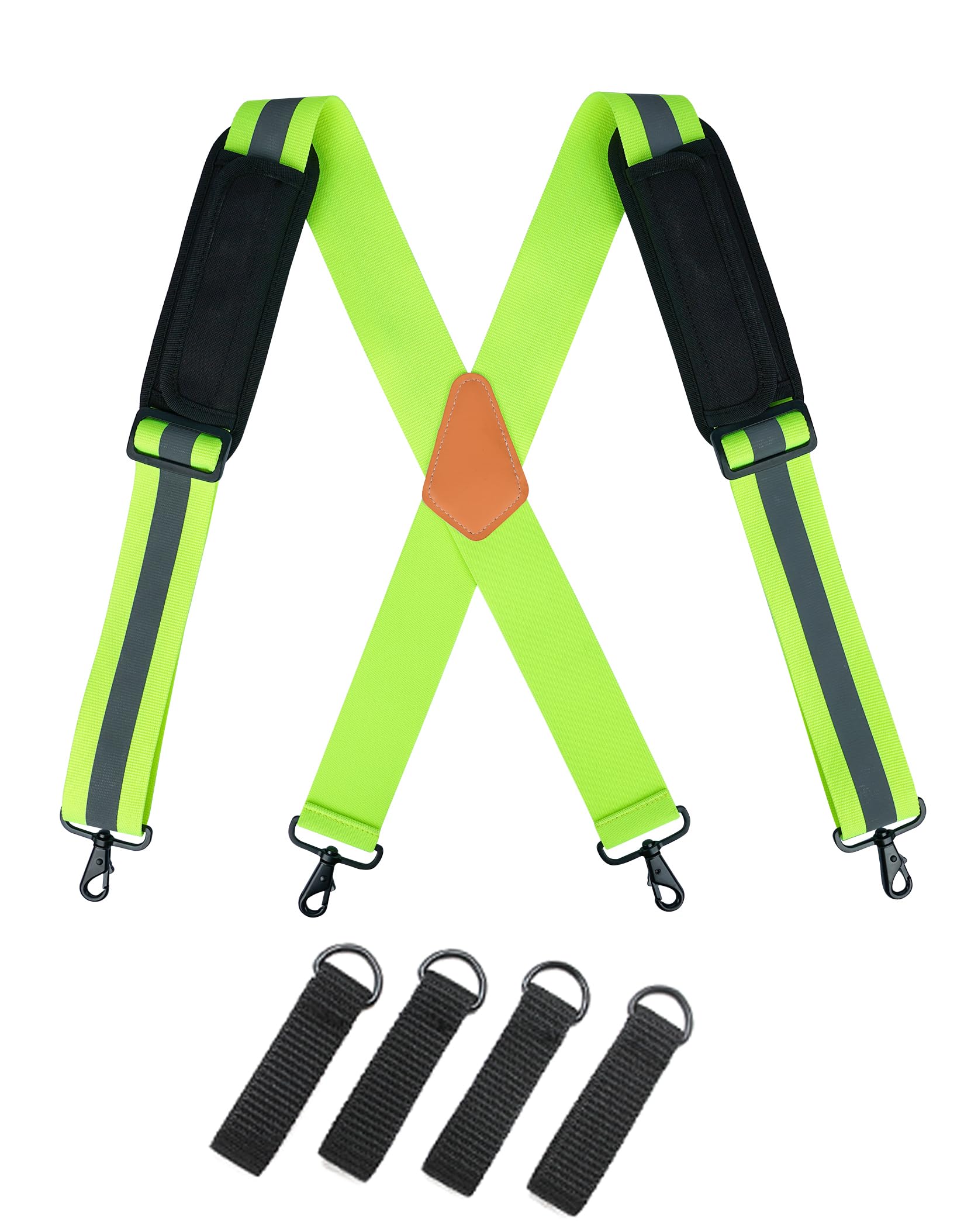 MELOTOUGH Alta Visibilità Cintura Bretelle Sicurezza Riflettente Harness Heavy Duty