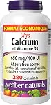 Webber Naturals Calcium Ultra with Vitamin D3, Enhanced Absorption, 280 Tablets, Helps Build Solid Bones, Vegetarian
