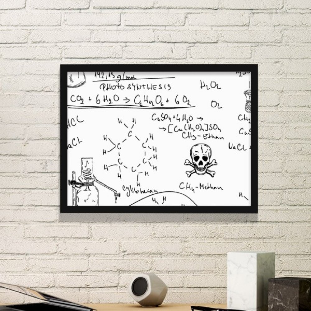 Cadre photo chimie organique stickers muraux et peintures art prints pour salon