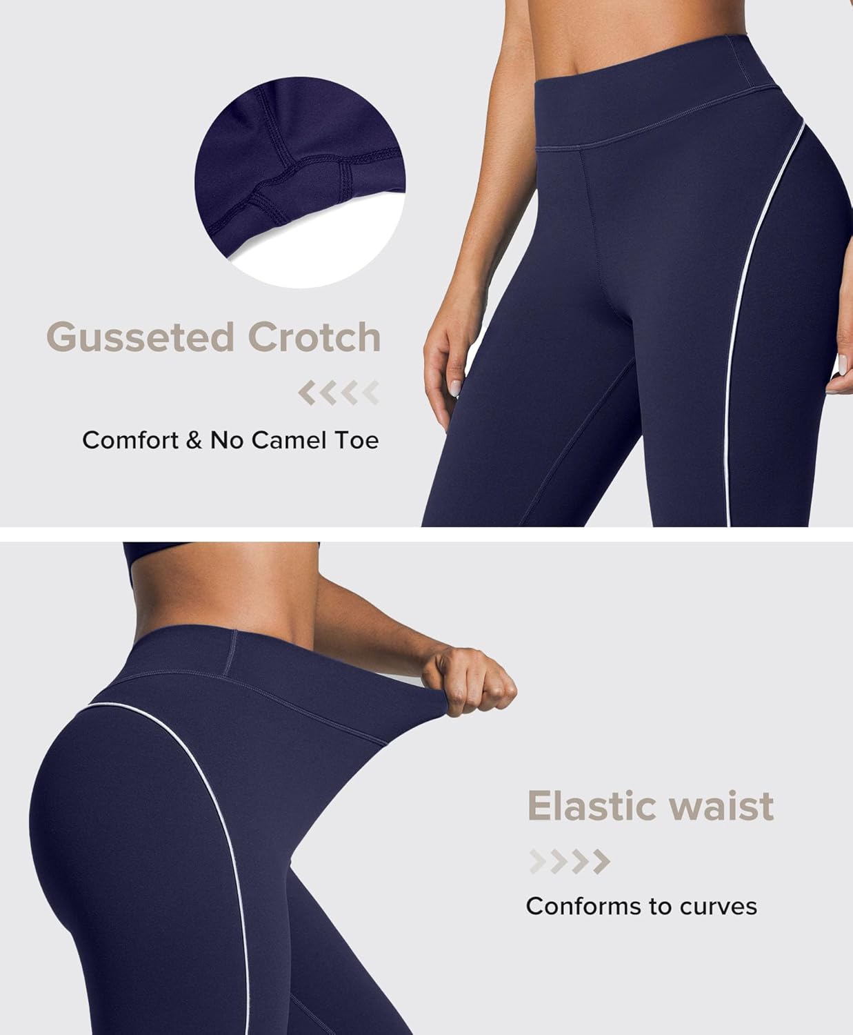 BRXL Women's Triple-Layer Tummy Control Leggings High Waist Sculpting Yoga Pants Streamlined Design Workout - Image 6