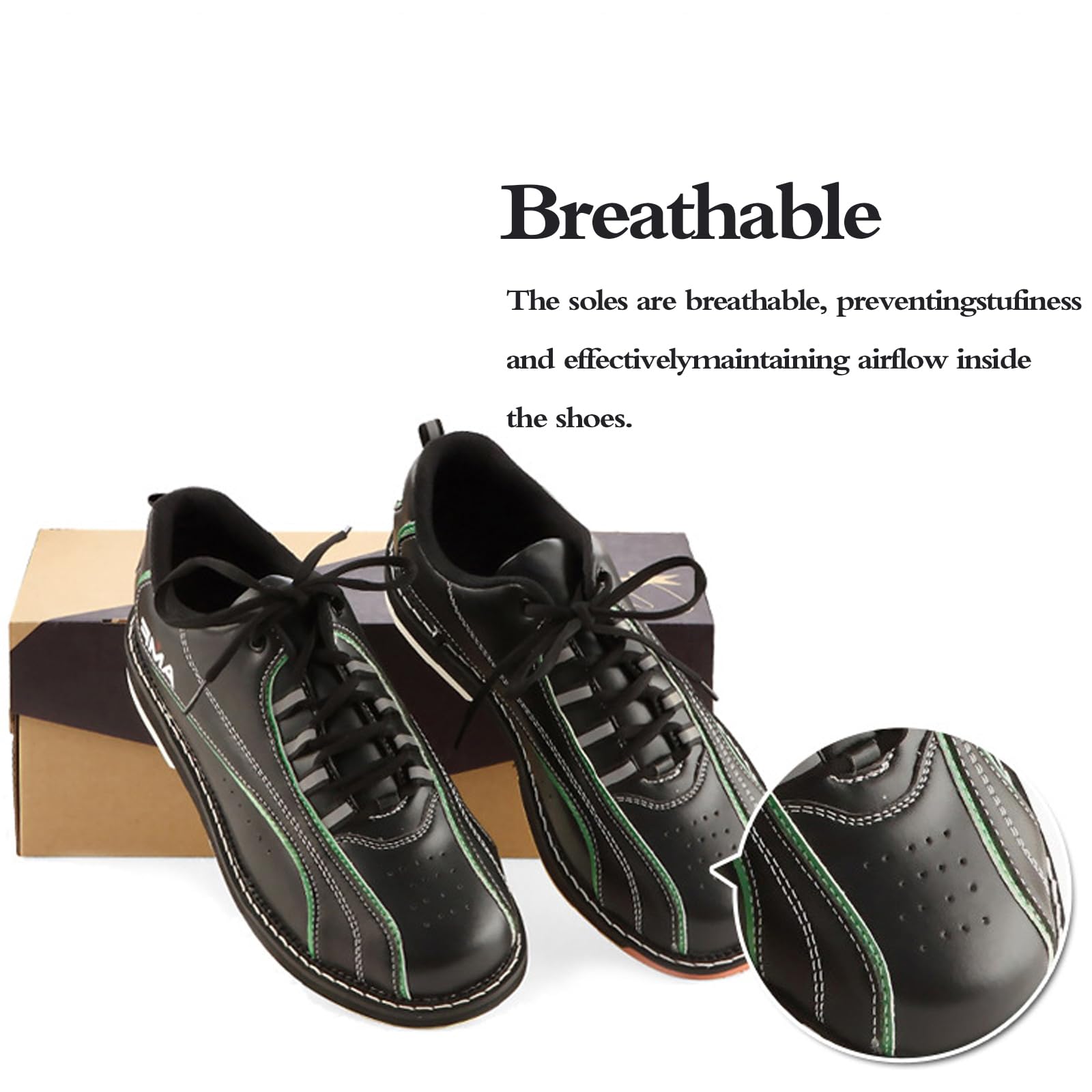 Scarpe da Bowling,Scarpe da Bowling Uomo,Scarpe da Bowling Donna,Lightweight Bowling Athletic Sneakers,Traspirante,vestibilità Comoda,per Interni ed Esterni,Adatte a Tutti i Livelli
