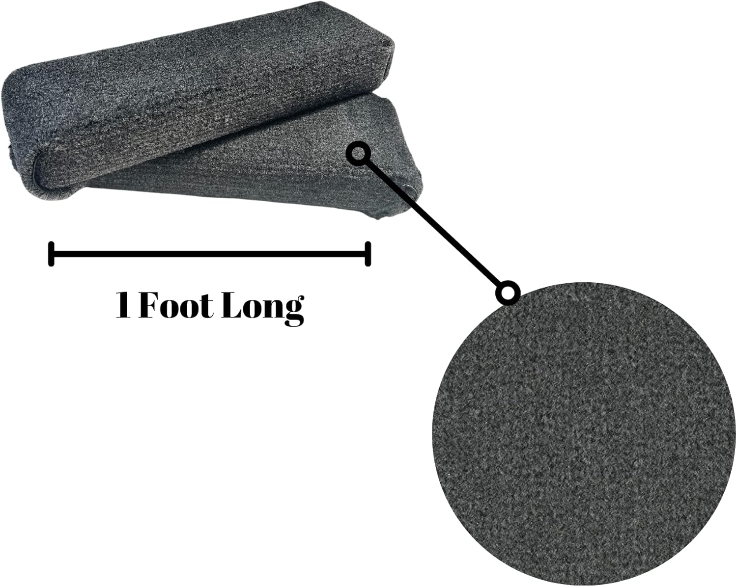 Carpet by the Foote, Boat or ski Trailer Bunk Boards, Trailer Guides, One Pair 2" x 4" x 12", Midnight
