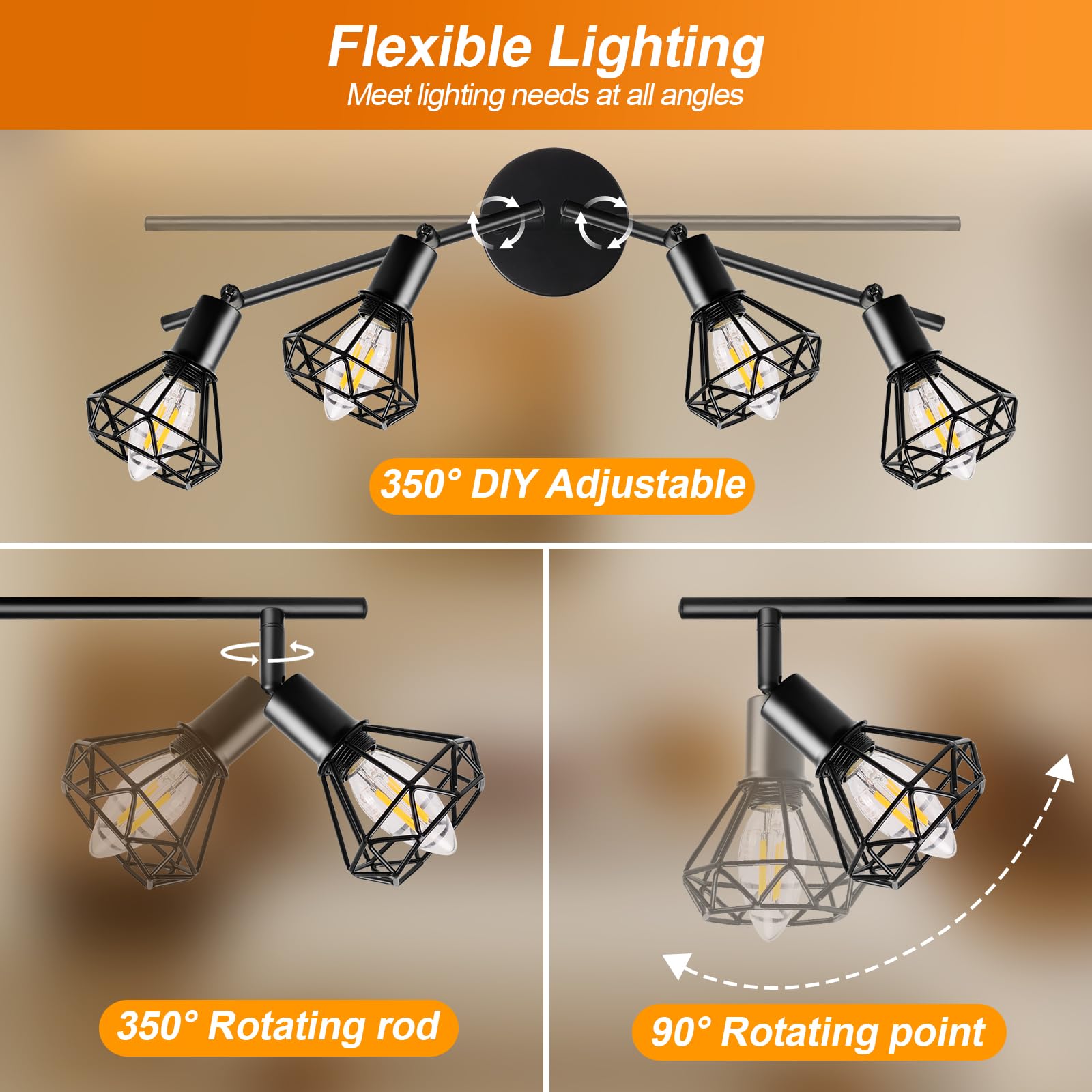 GeyouLux Kitchen Black Spot Light Ceiling - Image 2