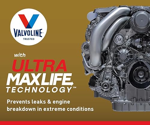Miniatura 6 de Valvoline - Aceite de motor de protección extendida de alto millaje con tecnología Ultra MaxLife 5W-20, sintético completo, 1 cuarto de galón, caja