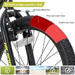 HILAND 20/24 inch Kids Bike for Age 5-12, Kids Mountain Bike for Boys Girls, Children Bicycle, Black/Blue/Pink/Green