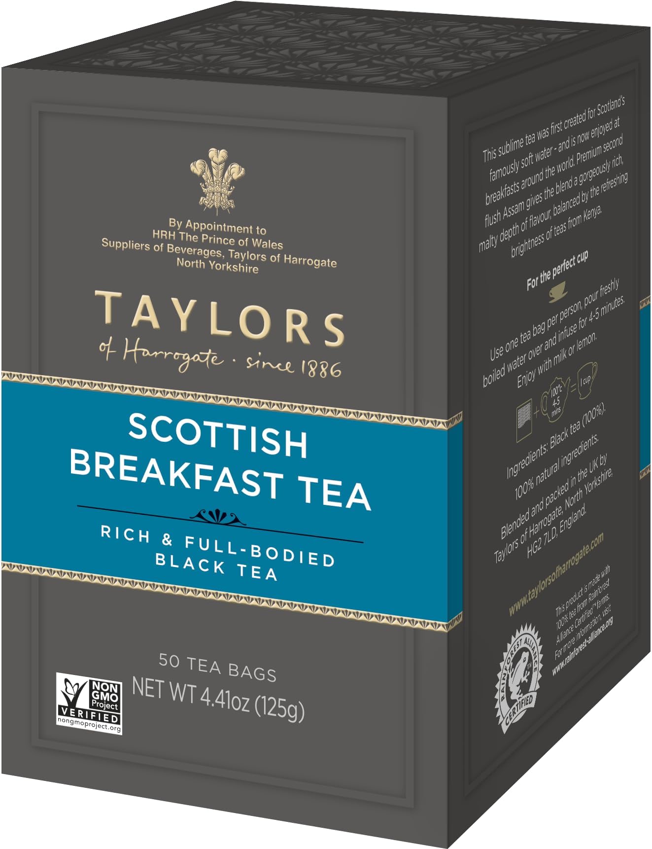 Taylor's of Harrogate 50 Teabags Scottish Breakfast