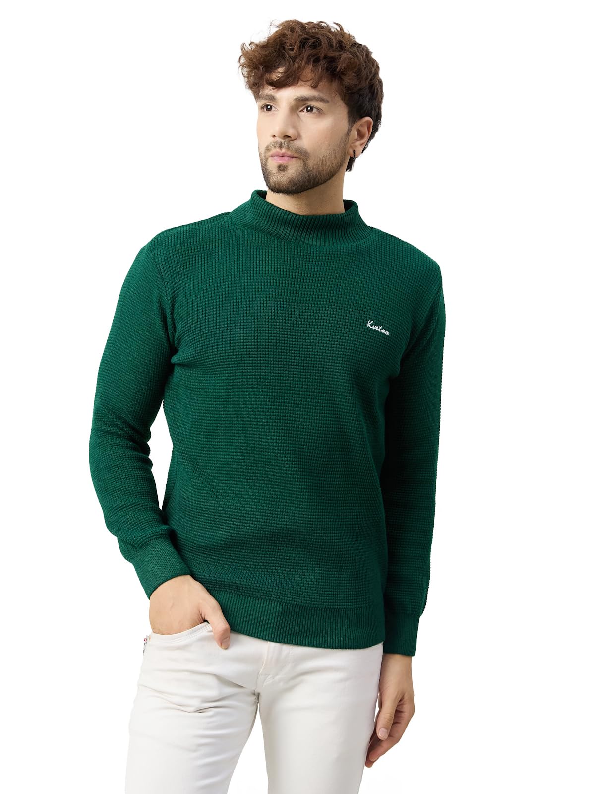 kvetoo Men High Neck Full Sleeve Winter Woolen Sweater-picture-32