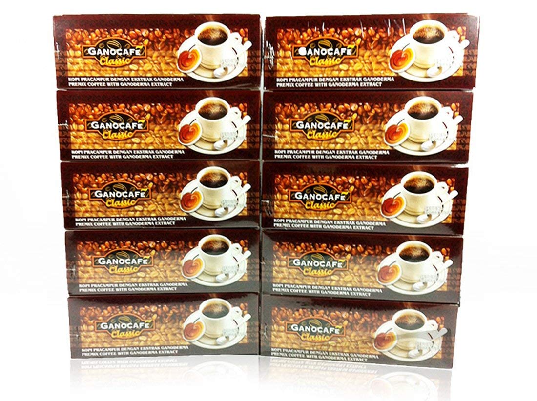 Generic TOTALLYAWESOME Gano Excel Ganocafe Gano Cafe Classic With Ganoderma Extract Black Coffee 30 Sachets (10 Box)