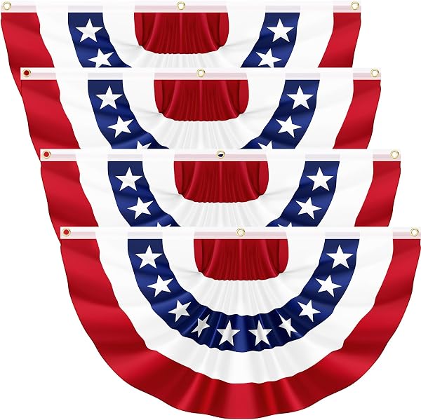 3X6FT Large Pleated Fan Flag