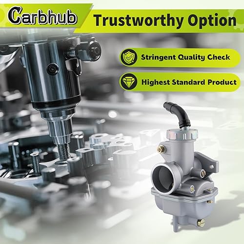 Miniatura 3 de Carbhub Carburador PZ20 para Kazuma Baja 50cc 70cc 90cc 110cc 125cc TaoTao 110B NST SunL Chinese Quad 4 Stroke ATV 4 Wheeler Go Kart Dirt Bike Honda