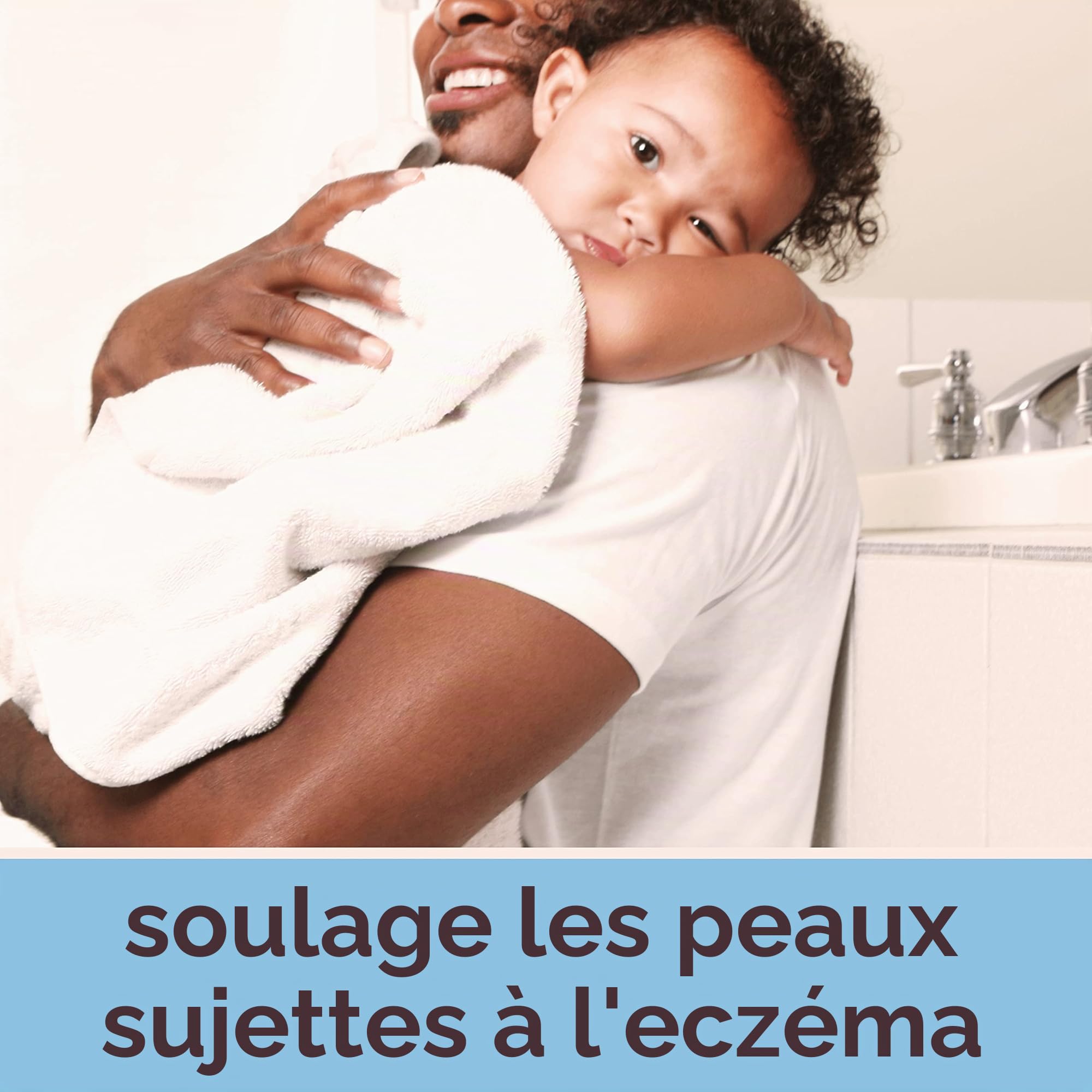 Aveeno Baby Lot de 3 baumes de nuit avec flocons d'avoine colloïdale naturels et diméthicone pour peaux sèches et soulagement de l'eczéma de bébé, 155,9 g
