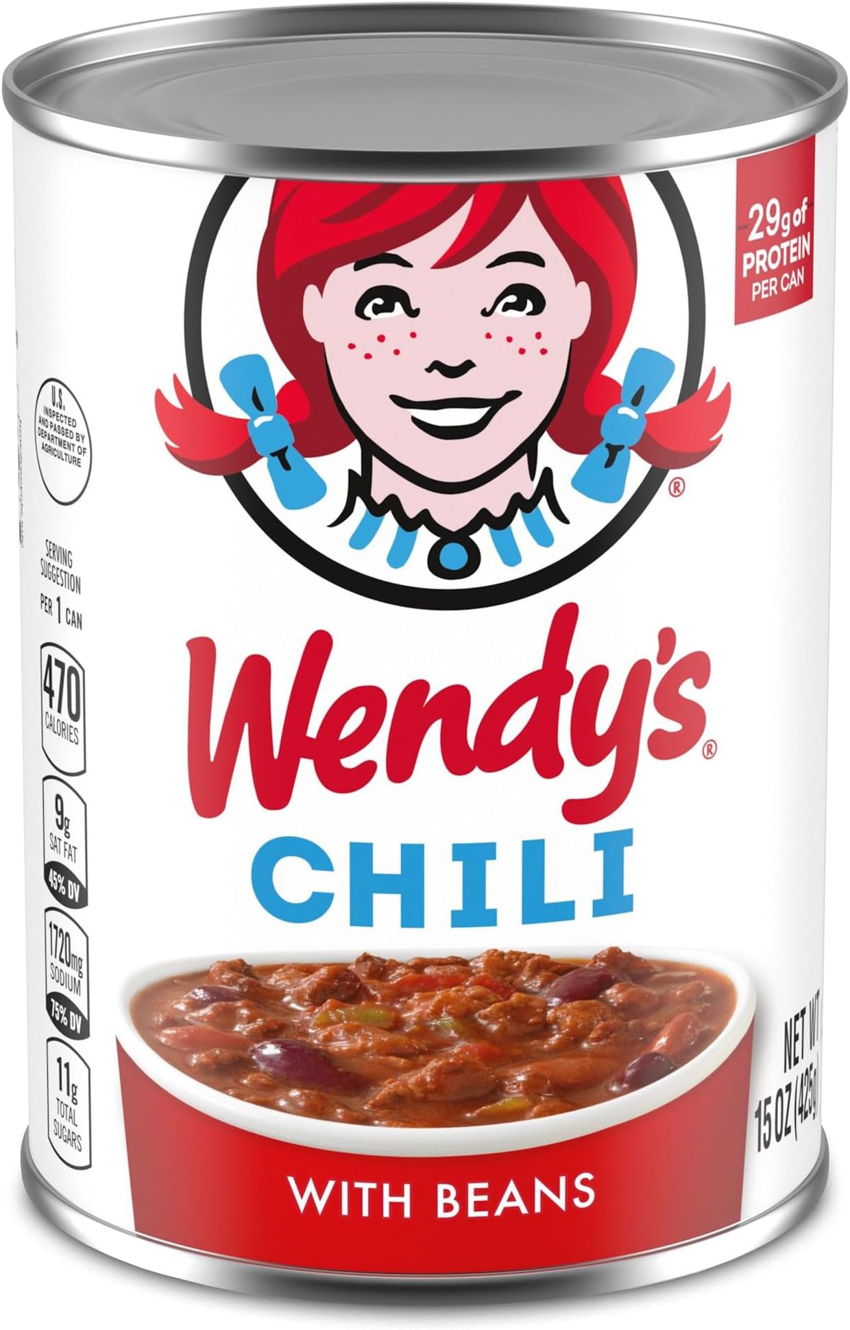 Wendy's Chili with Beans, 425 g