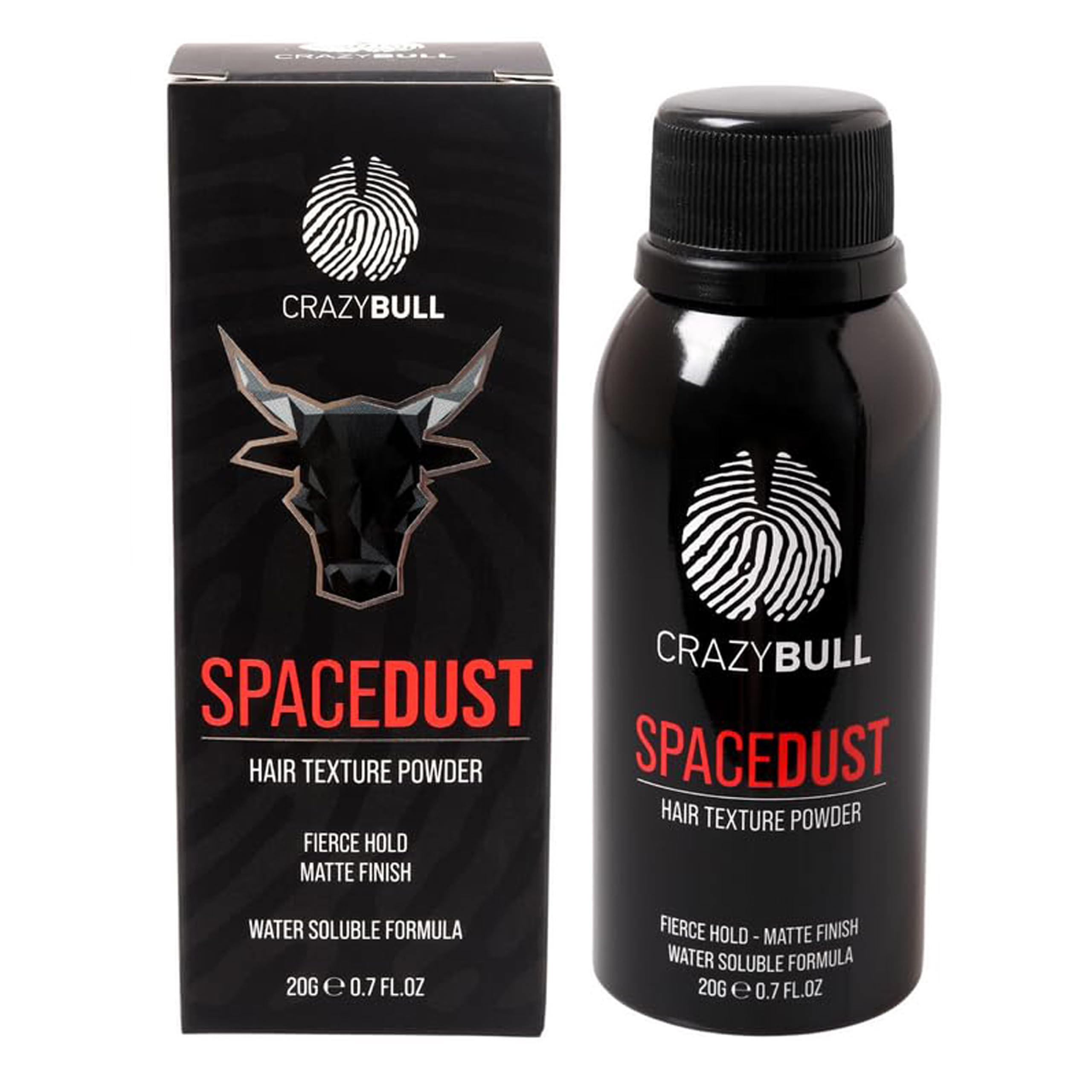 Crazy Bull Polvere Texturizzante Space Dust – Volumizzante per Uomo - Styler per Texture, Volume E Aspetto Opaco - Flessibile, Forte Tenuta, Senza Residui - Cruelty-Free & Vegan