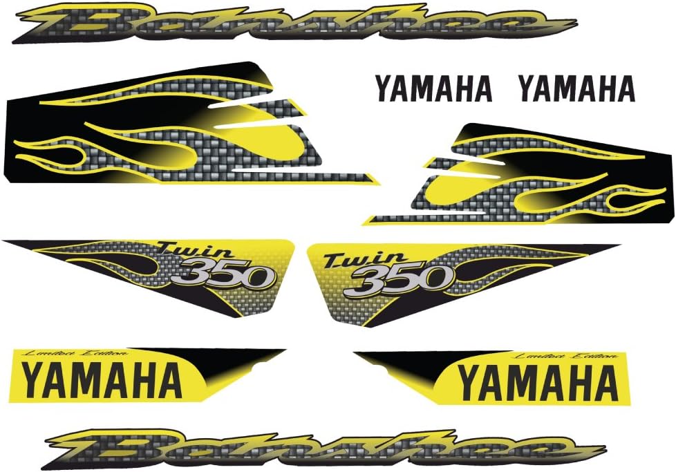 Yamaha Banshee 350 Graphic kit - Yellow carbon design