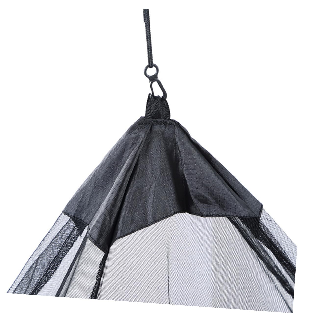 BESTonZON Zanzariera Portatile Triangolare per Esterno Leggera e Traspirante per Campeggio Escursionismo Giardino e Balcone Nero