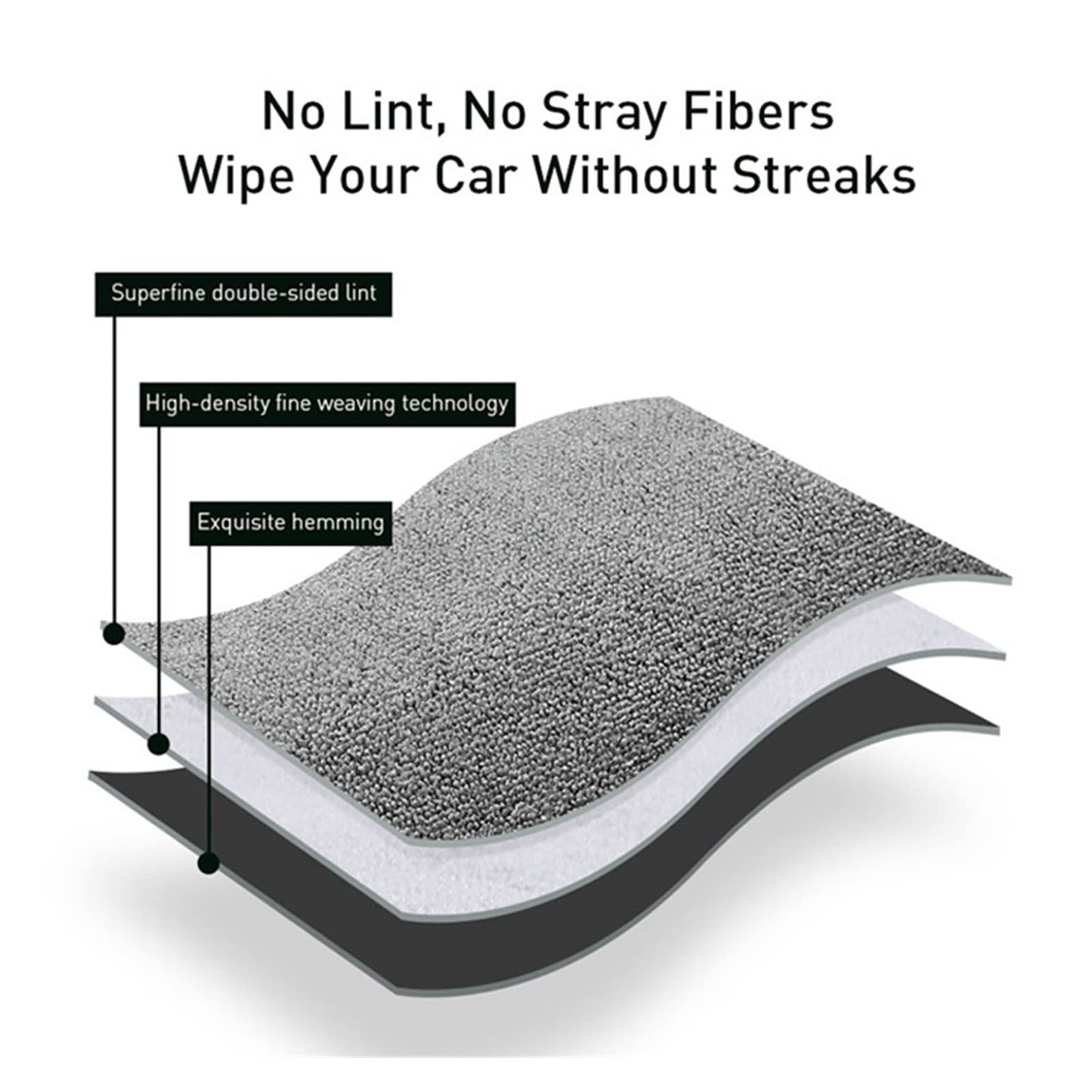 Asciugamano in microfibra per lavaggio auto, panno per asciugatura auto, per la cura dell'auto, accessori per il lavaggio dell'auto (60 x 180 cm, 1 pezzo)