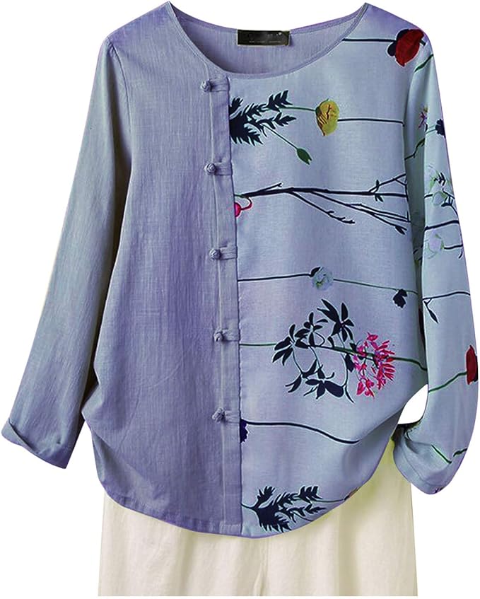 Amazon Tシャツ Liqiuxiang トップス レディース カットソー 飾りボタン 長袖 花柄 森ガール おしゃれ シャツ チュニック トップス 体型カバー 着痩せ 通気 大きいサイズ ゆったり カジュアル シンプル 女性 上着 無地 薄手 春夏服 通学 通勤 Tシャツ カットソー 通販 Amazon Tシャツ Liqiuxiang トップス レディース カットソー 飾りボタン 長袖 花柄 森ガール おしゃれ シャツ チュニック トップス 体型カバー 着痩せ 通気 大きいサイズ ゆったり カジュアル シンプル 女性 上着 無地 薄手 春夏服 通学 通勤 Tシャツ カットソー 通販