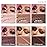 LUXAZA 6PCS Cream Eyeshadow Stick Makeup Sets, Metallic And Matte Shimmer Eye Shadow Eye Brightener Stick Pencil Crayon, A05-Wine Red