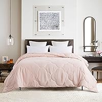 Vista 15 de Feather and Loom - Edredón alternativo para todas las estaciones, funda de microfibra suave y de fácil cuidado, relleno de fibra hipoalergénica