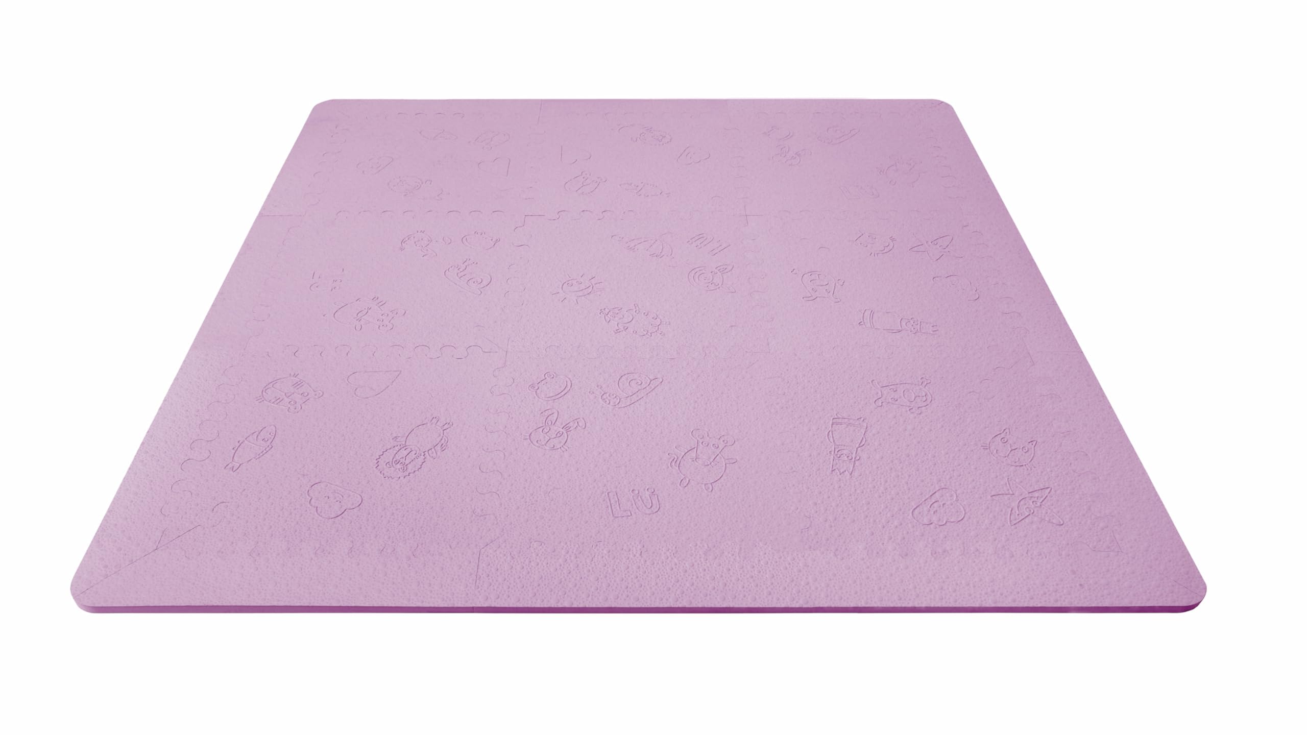 LuBabymats Foam (EVA), bardzo miękka podłoga dla dzieci, Lilac