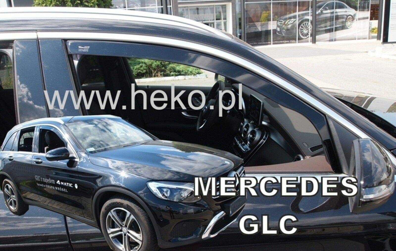 J&J AUTOMOTIVE Windabweiser für Mercedes GLC X253 5-Türer 2016-2022 Heko Getönt Dunkel