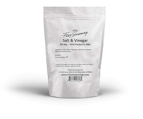 Gourmet Fries Seasonings Sal y vinagre, 2 libras, 32 onzas (paquete de 1)