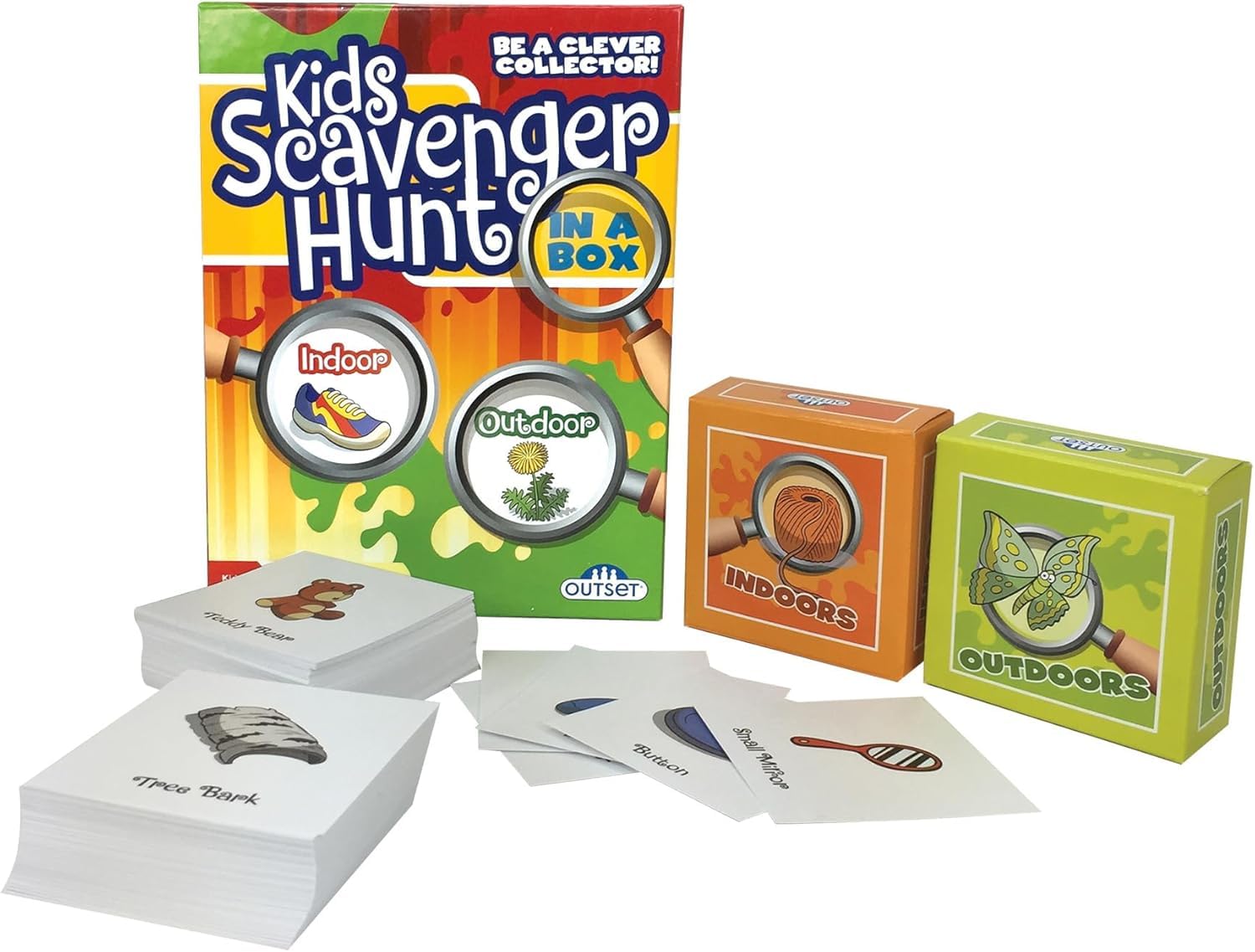 Outset Media Kids Scavenger Hunt - Children's Game - Ages 6+ - Indoor and Outdoor Scavenger Hunt Game - Develops Gross Motor Skills - for 2 or More