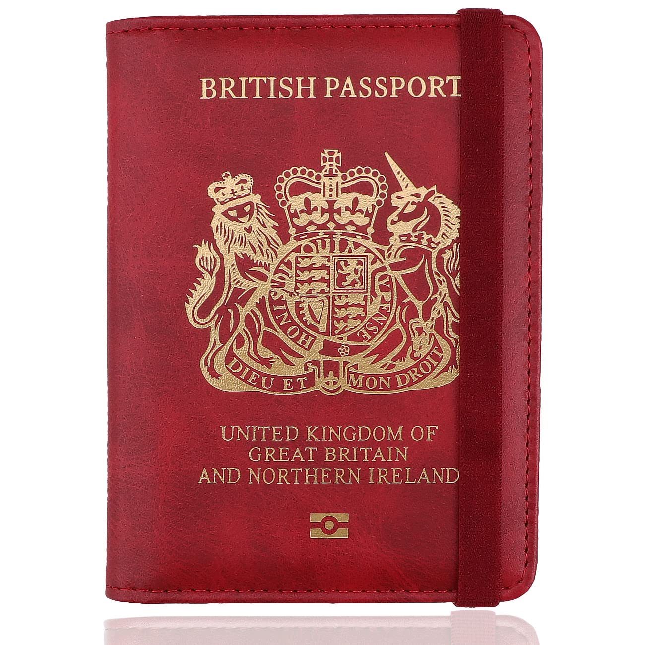 Passport Holder Cover Travel Wallet RFID PU Leather Card Case Cover with Pen