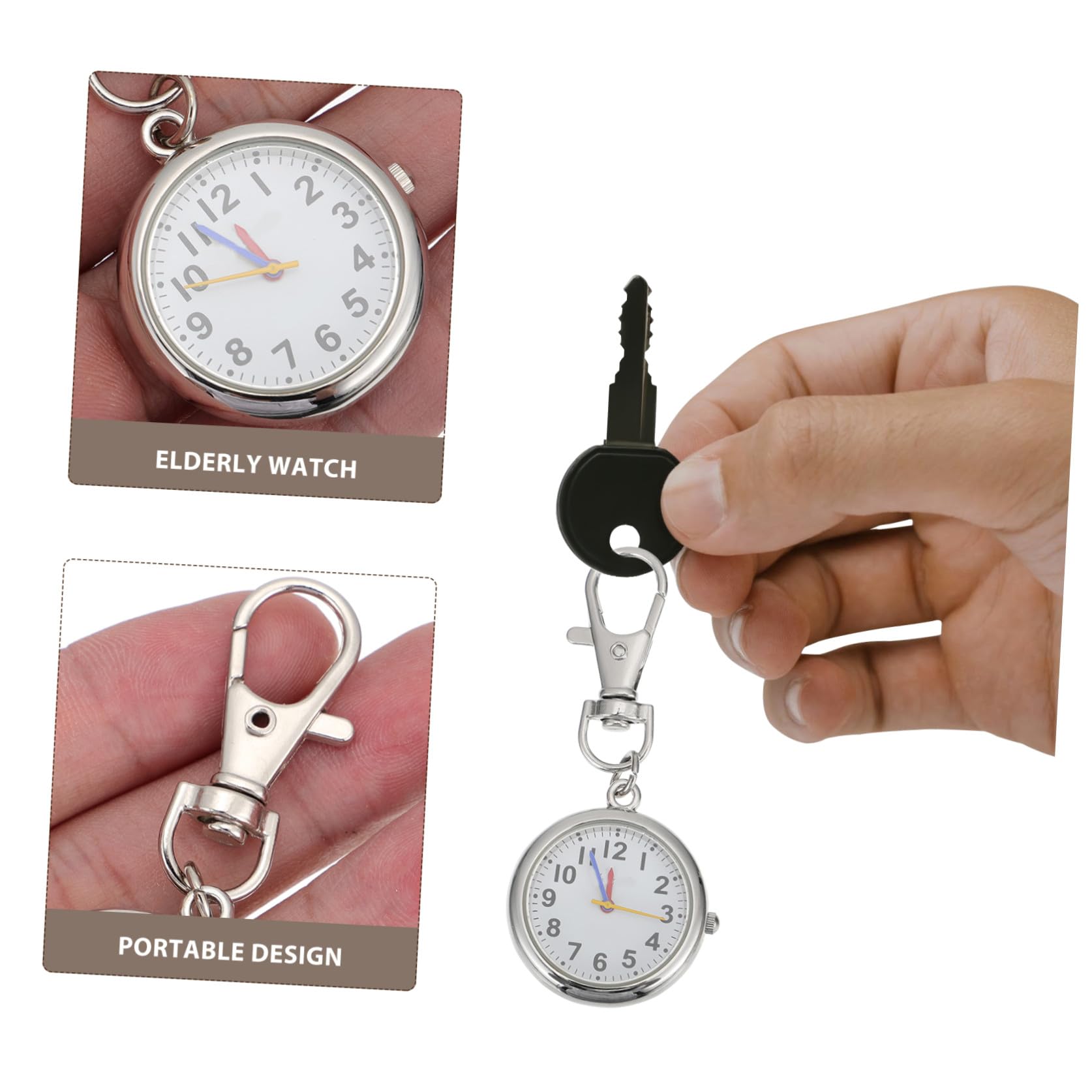Reloj De Bolsillo De De Gran Personaje Reloj Retro para Niños es De De Bolsillo Pequeño Vintage Llavero De Fob De