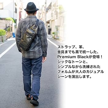 Amazon.co.jp: [森野帆布] ボディバッグ SF−198P ブラック
