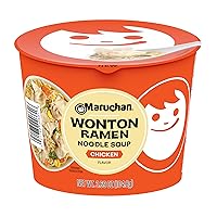 Vista 1 de Maruchan Tazón de Wonton para Microondas, Sabor Pollo, 3.69 Oz, 6