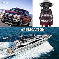 Vista 7 de ASOOLL Antena de radio marina de barco negro FM AM 26.5 pulgadas para coche Turk ATV UTV Yacht Tractor RV