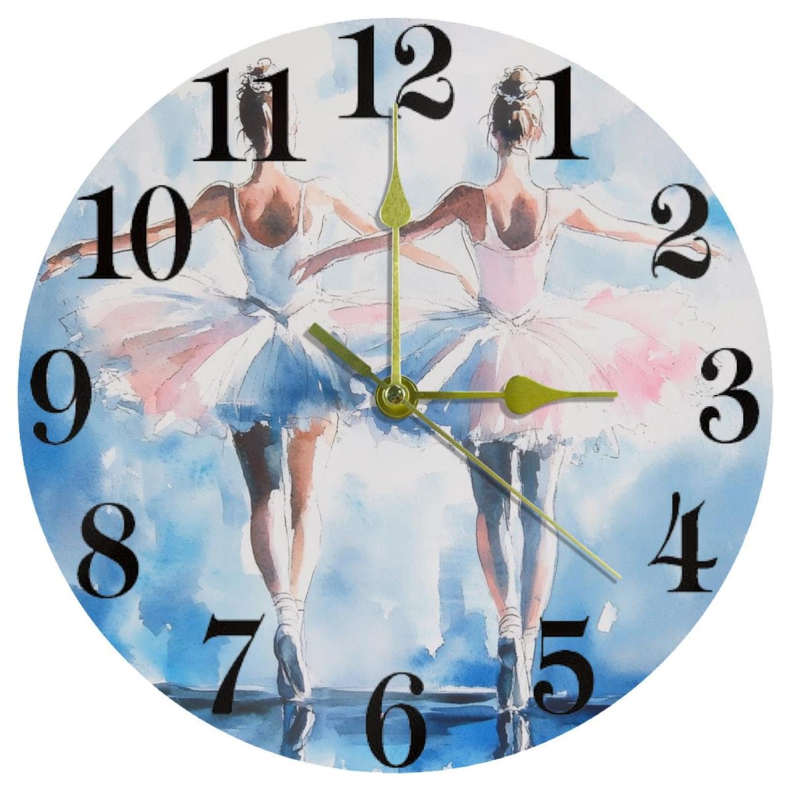 Horloge murale bleu aquarelle pour sublimer la décoration de votre cuisine