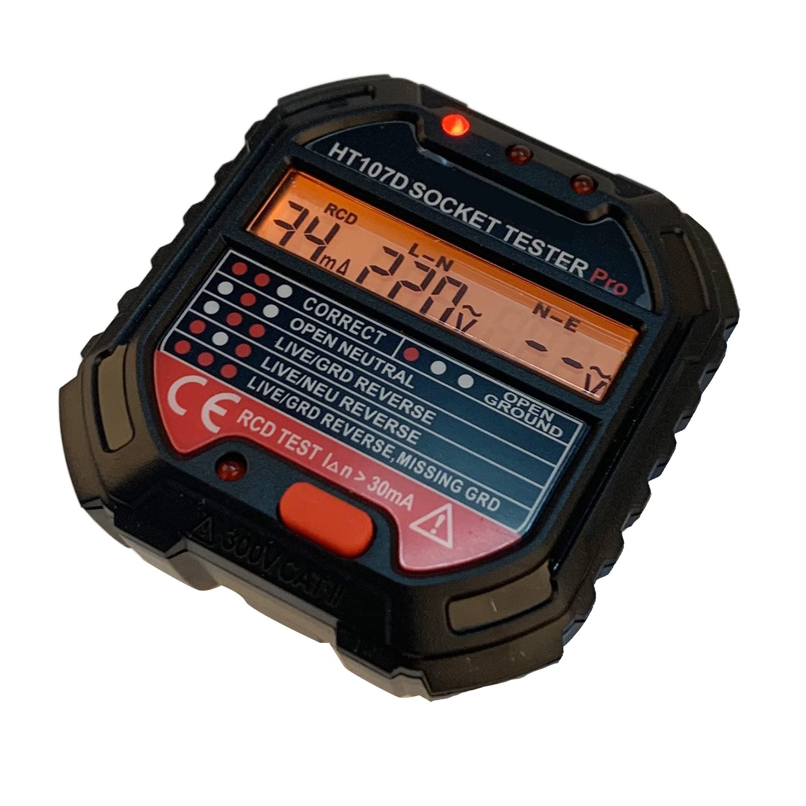 Advanced with Voltage Display GFCI Output Tester, 90-250V Socket Tester Automatic Electrical Circuit Polarity Voltage Detector Breaker Finder, Electrical Socket Tester US S - Image 2