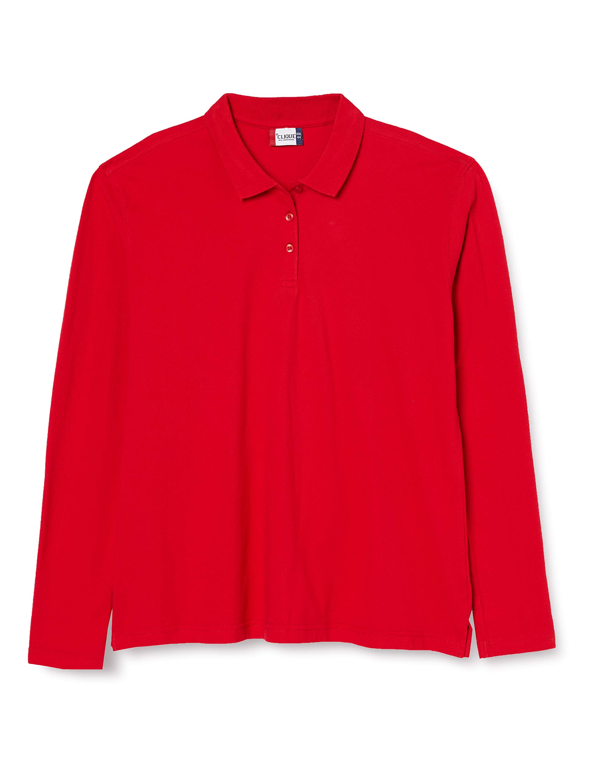 CliQue Women's Clique Classic Long Sleeved Womens Marion Polo Shirt, Red, S UK
