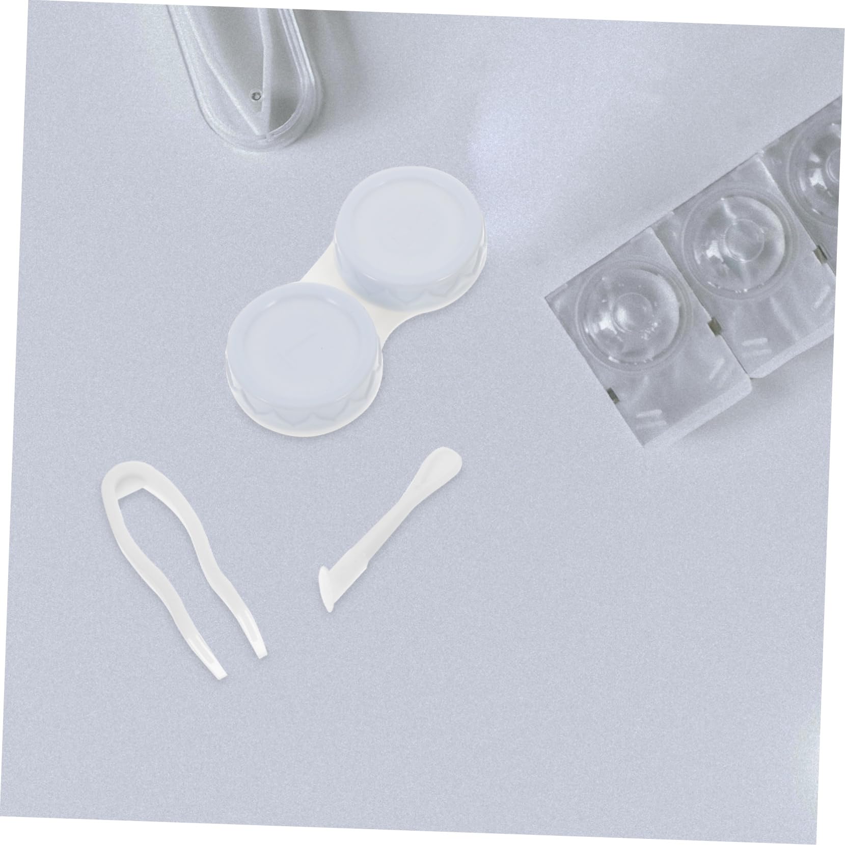 VALICLUD 10 Set Custodia Per Lenti a Contatto Astuccio Portatile Custodia Per Gli Occhiali Custodia Contatti Sostituibile Titolare Di Contatti Domestici Comodo Porta Contatti Plastica