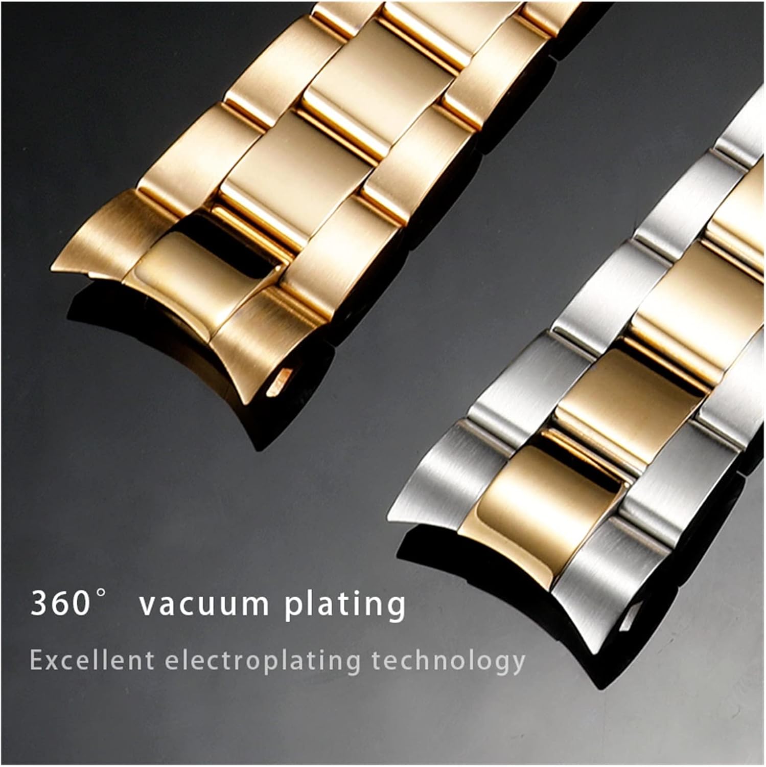 Your Heart Watch Band for Rolex for Submariner for Daytona Solid Stainless Steel Arc Edge Watch Accessorie Men Watch Strap Replace Watch Bracelet (Color : A, Size : 20mm with Logo) : Clothing, Shoes  Jewelry