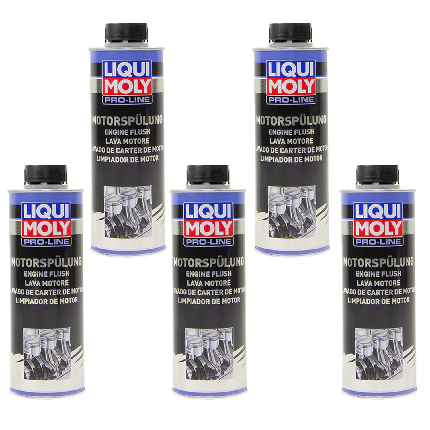 Motor Spülung Motorspülung Motorreiniger Reiniger Pro-Line LIQUI MOLY 2427 5x 500 ml