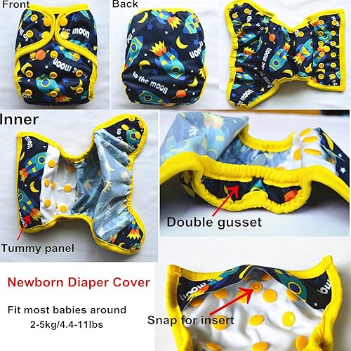 Miniatura 5 de Funda para pañales para bebé recién nacido, 4.4 libras a 10 libras