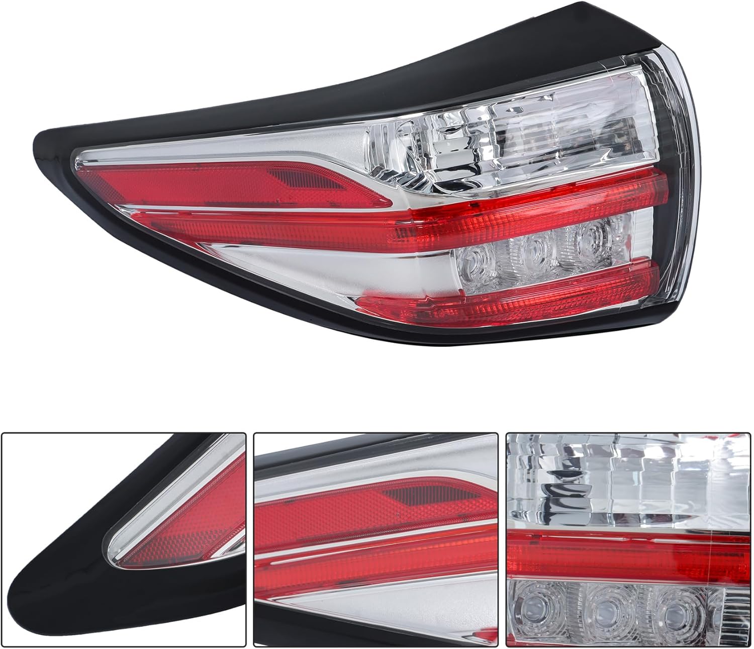 labwork Left Outer Rear Tail Light Replacement for Nissan Murano 2015-2018 Rear Tail Lamp Assembly LH NI2804103 26555-5AA0B