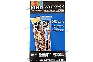 Nuts and Spices 20 Bar Variety Pack: Uncover a Realm of Kind Indulgence