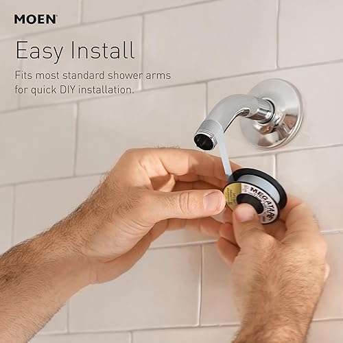 Miniatura 3 de Moen S6310ORB ExactTemp - Cabezal de ducha de lluvia de una sola función de 7 pulgadas con tecnología de inmersión a un caudal de 2.5 GPM, bronce