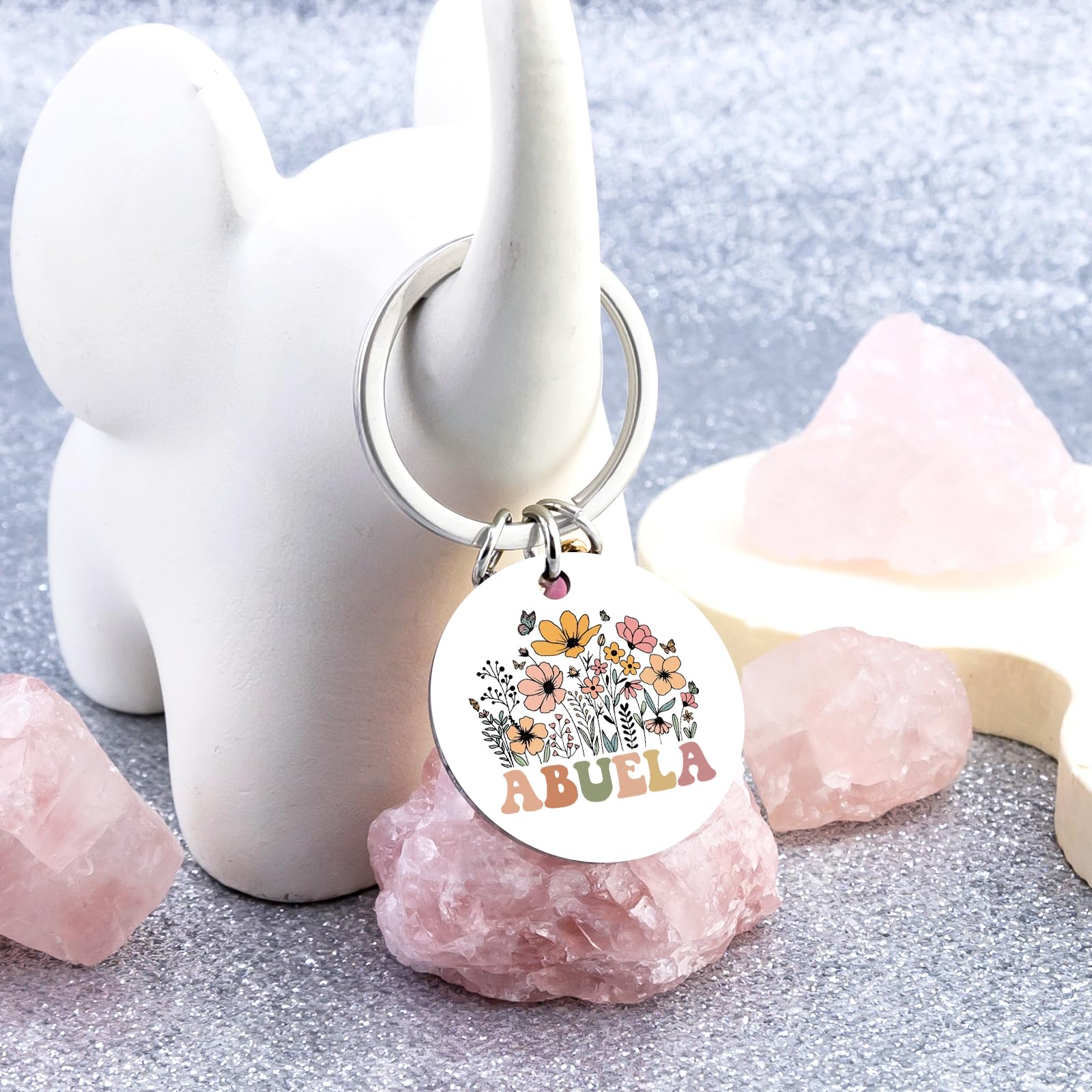 Abuela Gifts for Grandma Keychain Abuelos Birthday Gifts for Women Best Abuelita Mother's Day Christmas Gift for Abuela