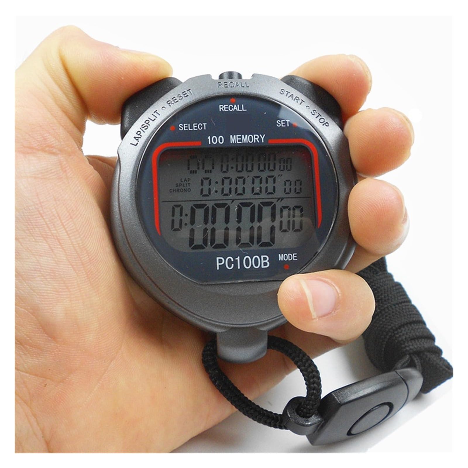 Chronomètre PC100A/B/D Arbitre Athlétisme Course Compte À Rebours Multifonctionnel ChronoméTrage De PréCision