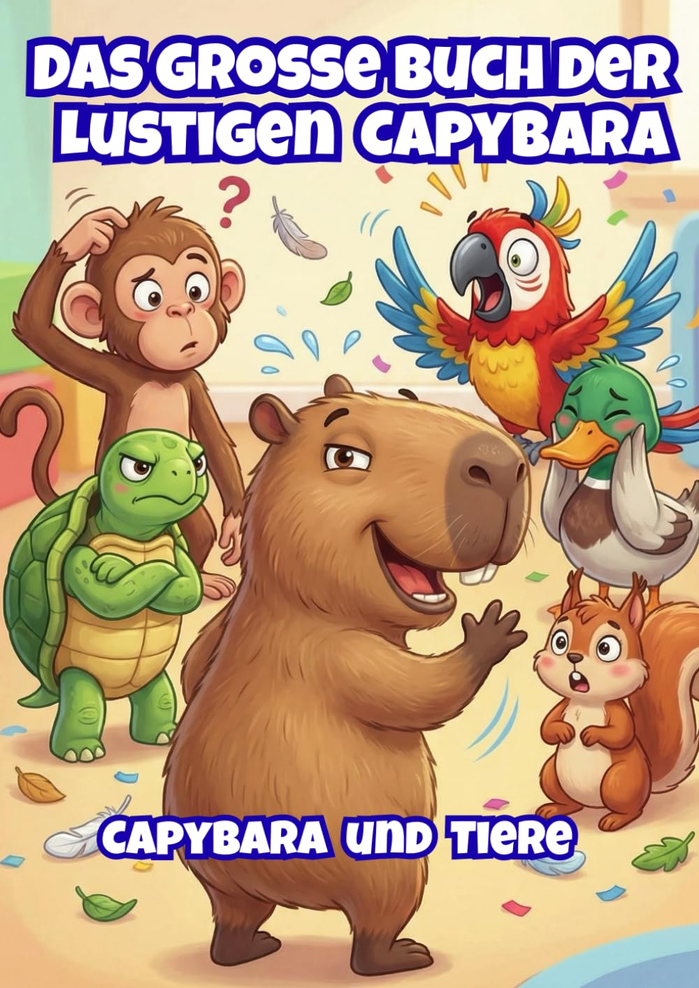 Das Große Buch der Lustigen Capybara: Capybara und Tiere: Ein lustiges Malbuch voller verrückter Abenteuer für Kinder (Lustige Capybara Malbücher)