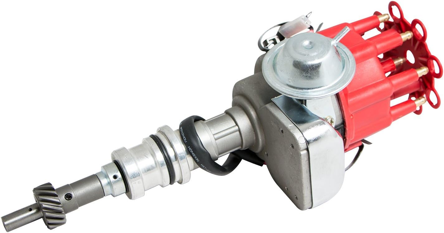 Top Street Performance HEI Distributor With Black Cap & 50k Volt Coil - Fits Pontiac V8 Engines
